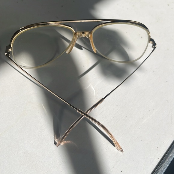 Vintage Men’s Gold Aviator Glasses Large. Principle Collection. - Picture 3 of 5